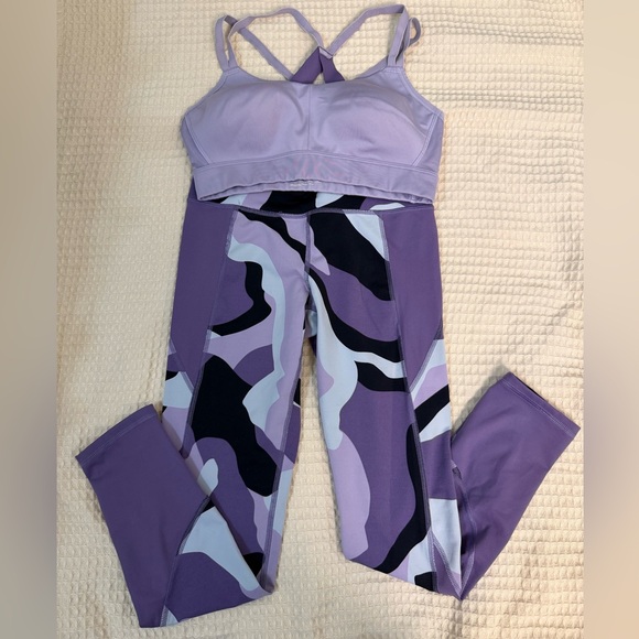 Under Armour Pants - Under Armour Lavender and Black Activewear Set